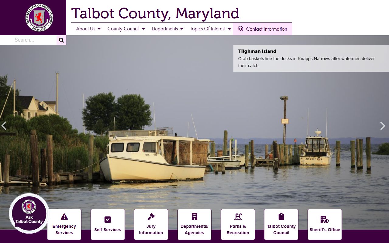 Talbot County Government Website